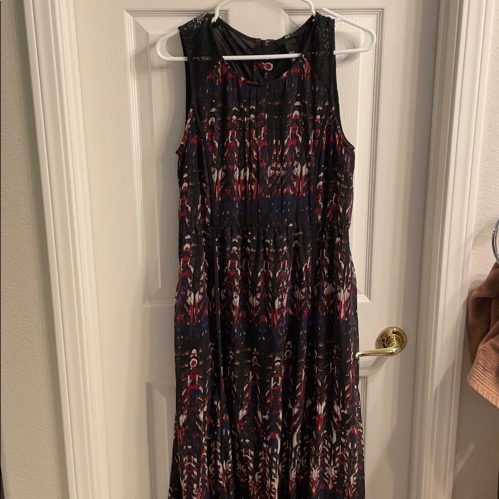 printed maxi dress